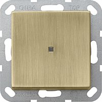 Выключатель с подсветкой без рамки Gira ClassiX 1-кл. 10А бронза